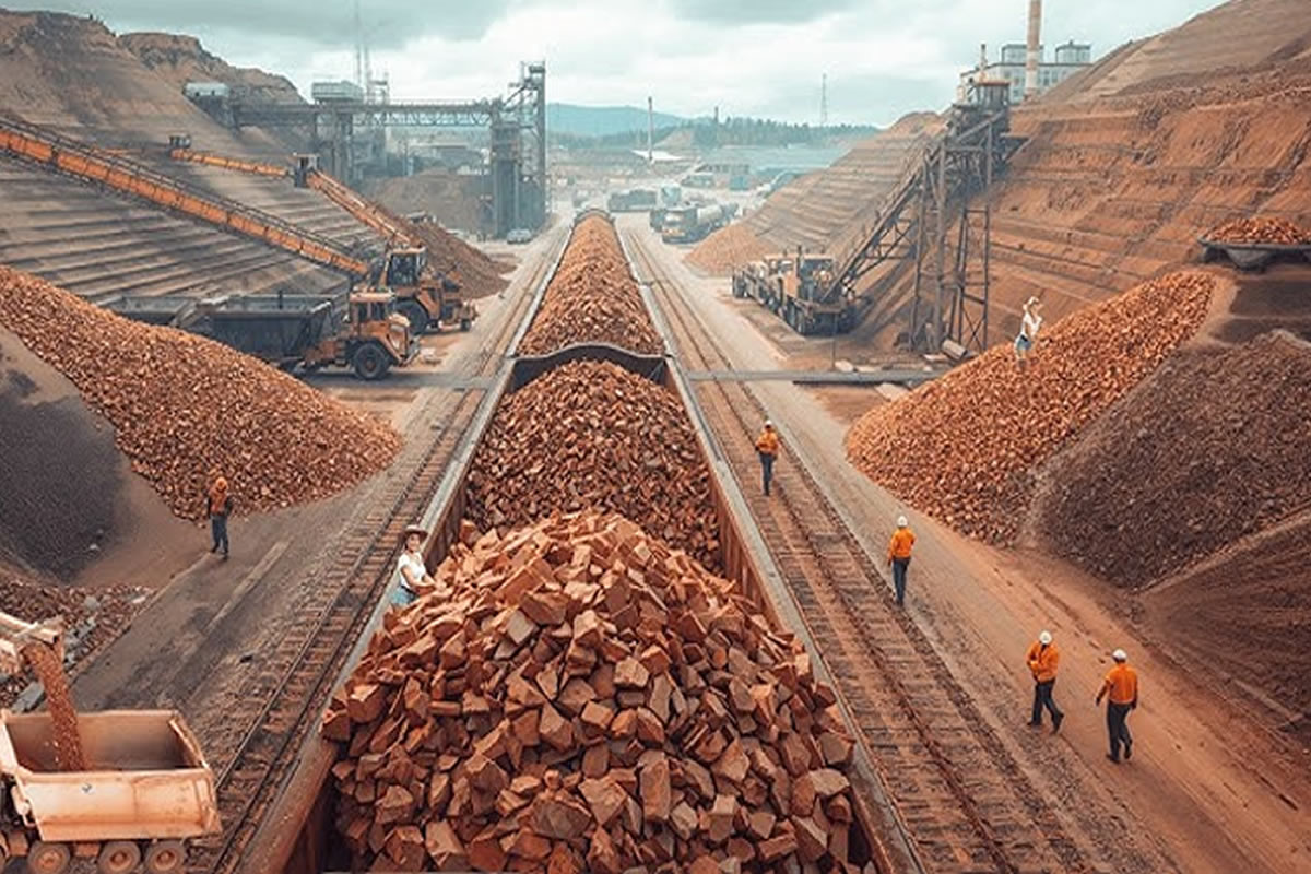 Industrial clay supply for processing and refinery use